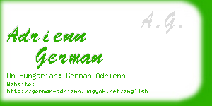 adrienn german business card